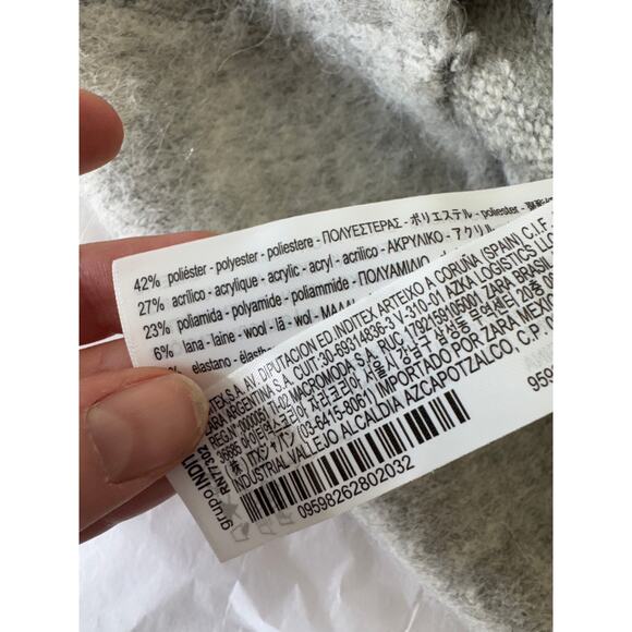 ZARA SS24 Grey Knit Sleeveless Top with Rhinestones 9598/262 Medium - Picture 4 of 7